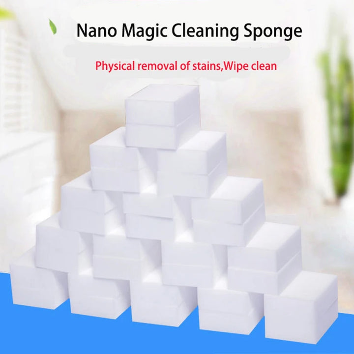 100 Pcs/lot Melamine Sponge Magic Sponge Eraser For Kitchen Office Bathroom Melamine Cleaner Cleaning Sponge 100X60X15MM