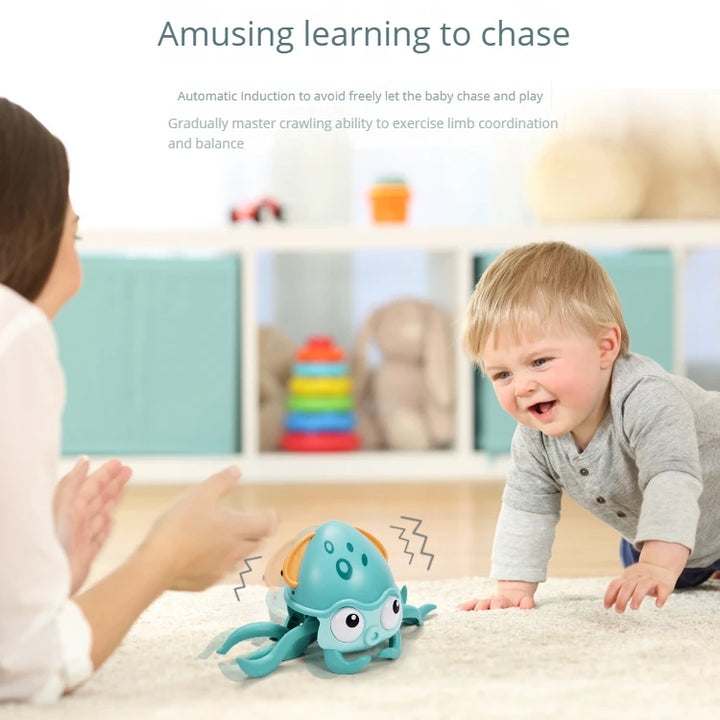 Dancing Crab Children's Early Education Music Toys Baby Crawling Interactive Escape Crab Birthday Christmas Gift Charger Edition