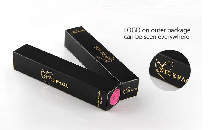 NICEFACE Matte Velvet Lip Glaze Waterproof Long Lasting Not Easy To Fade Lip Gloss Silky Smooth Sexy Lipstick Women Maquillage