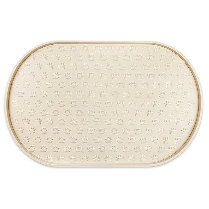 Dog Food Mat Pet Placemat Cat Bowl Pad Cats Drinking Feed Mats Easy to Clean Non-Slip Silicone Round Pet Feeding Water Supplies