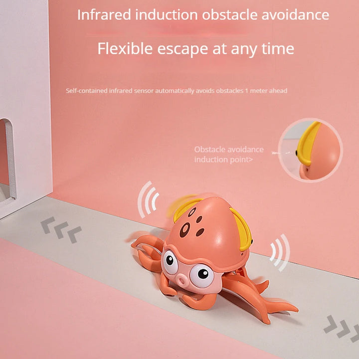 Dancing Crab Children's Early Education Music Toys Baby Crawling Interactive Escape Crab Birthday Christmas Gift Charger Edition
