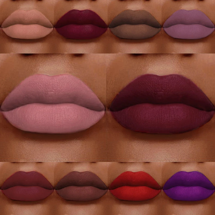 NICEFACE Matte Velvet Lip Glaze Waterproof Long Lasting Not Easy To Fade Lip Gloss Silky Smooth Sexy Lipstick Women Maquillage