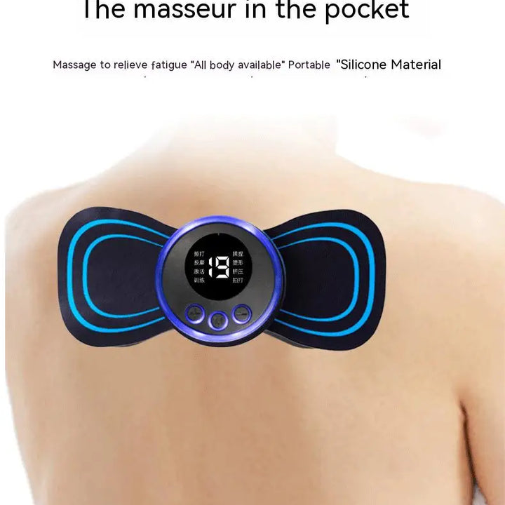 Multifunctional Pulse Massage Sticker EMS Smart Electrotherapy Mini Portable Massager Shoulder Neck and Cervical Massage Sticker