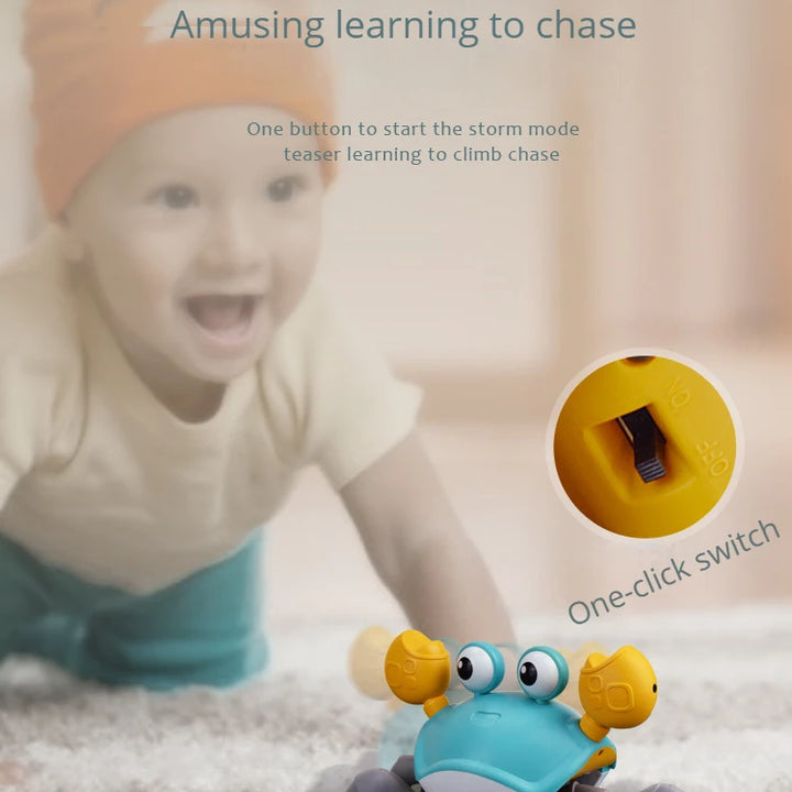 Dancing Crab Children's Early Education Music Toys Baby Crawling Interactive Escape Crab Birthday Christmas Gift Charger Edition