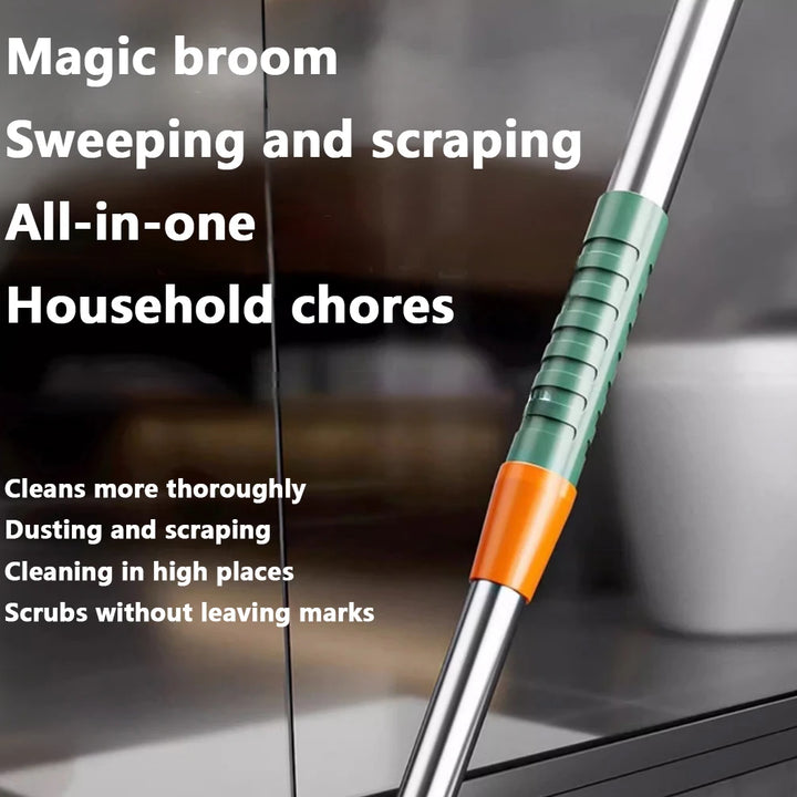 Silicone Scraper Broom Magic Wiper Floor Toilet Bathroom Squeegee Scrubber High Place Glass Wiper Household Cleaning Tools
