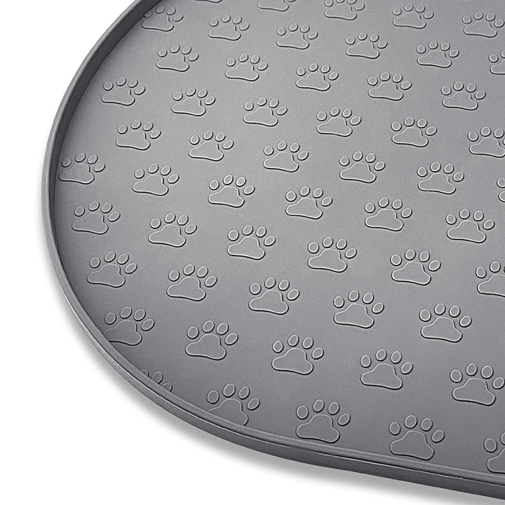 Dog Food Mat Pet Placemat Cat Bowl Pad Cats Drinking Feed Mats Easy to Clean Non-Slip Silicone Round Pet Feeding Water Supplies