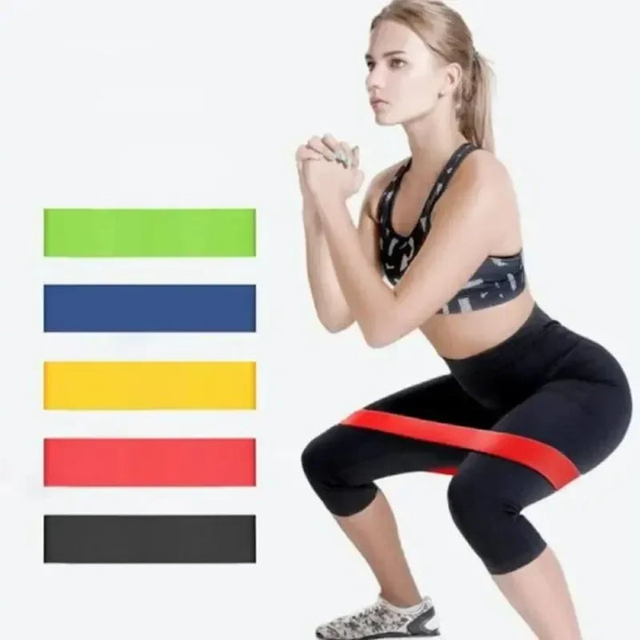 TPE Latex Ring Tension Ring Unisex Squat Hip Abuse Ring Fitness Resistance Belt Yoga Elastic Belt Exercise  Bands