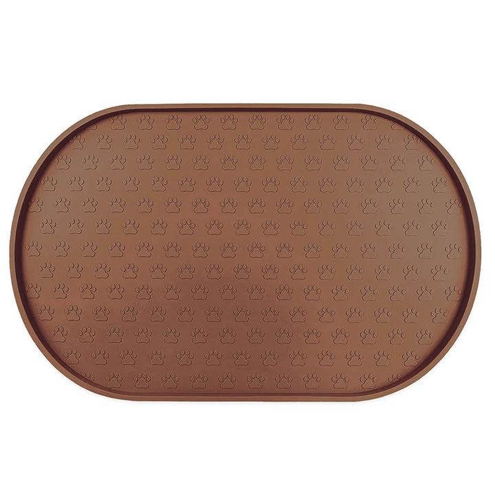Dog Food Mat Pet Placemat Cat Bowl Pad Cats Drinking Feed Mats Easy to Clean Non-Slip Silicone Round Pet Feeding Water Supplies